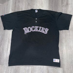 Vintage 1997 Russell Colorado Rockies Shirt, XXL
